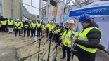 W Przedsiębiorstwie Energetyki Cieplnej w Suwałkach wmurowano akt erekcyjny pod budowę nowych kotłów parowych na biomasę, 11.04.2025, fot. Iza Kosakowska
