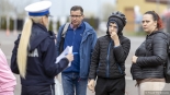 Powiatowy konkurs z zakresu bezpieczeństwa ruchu drogowego w Łomży, 14.04.2025, fot. Paweł Wądołowski