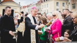 Ekumeniczne święcenie pokarmów w centrum Białegostoku, 19.04.2025, fot. Joanna Szubzda