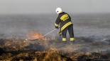 Pożar w Biebrzańskim Parku Narodowym, 20.04.2025, fot. Paweł Wądołowski