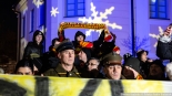 Racowisko kibiców Jagiellonii Białystok w Bielsku Podlaskim, 13.01.2025, fot. Joanna Szubzda