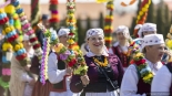 Korowód z wielkanocnymi palmami przeszedł przez Zbójną, 13.04.2025, fot. Paweł Wądołowski