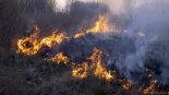 Pożar w Biebrzańskim Parku Narodowym, 20.04.2025, fot. Paweł Wądołowski