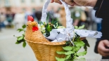 Ekumeniczne święcenie pokarmów w centrum Białegostoku, 19.04.2025, fot. Joanna Szubzda