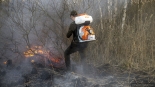 Pożar w Biebrzańskim Parku Narodowym, 20.04.2025, fot. Paweł Wądołowski