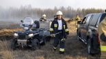 Pożar w Biebrzańskim Parku Narodowym, 20.04.2025, fot. Paweł Wądołowski
