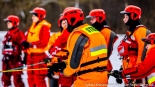 Ćwiczenia strażaków z działań na lodzie, 19.02.2025, fot. Sylwia Krassowska